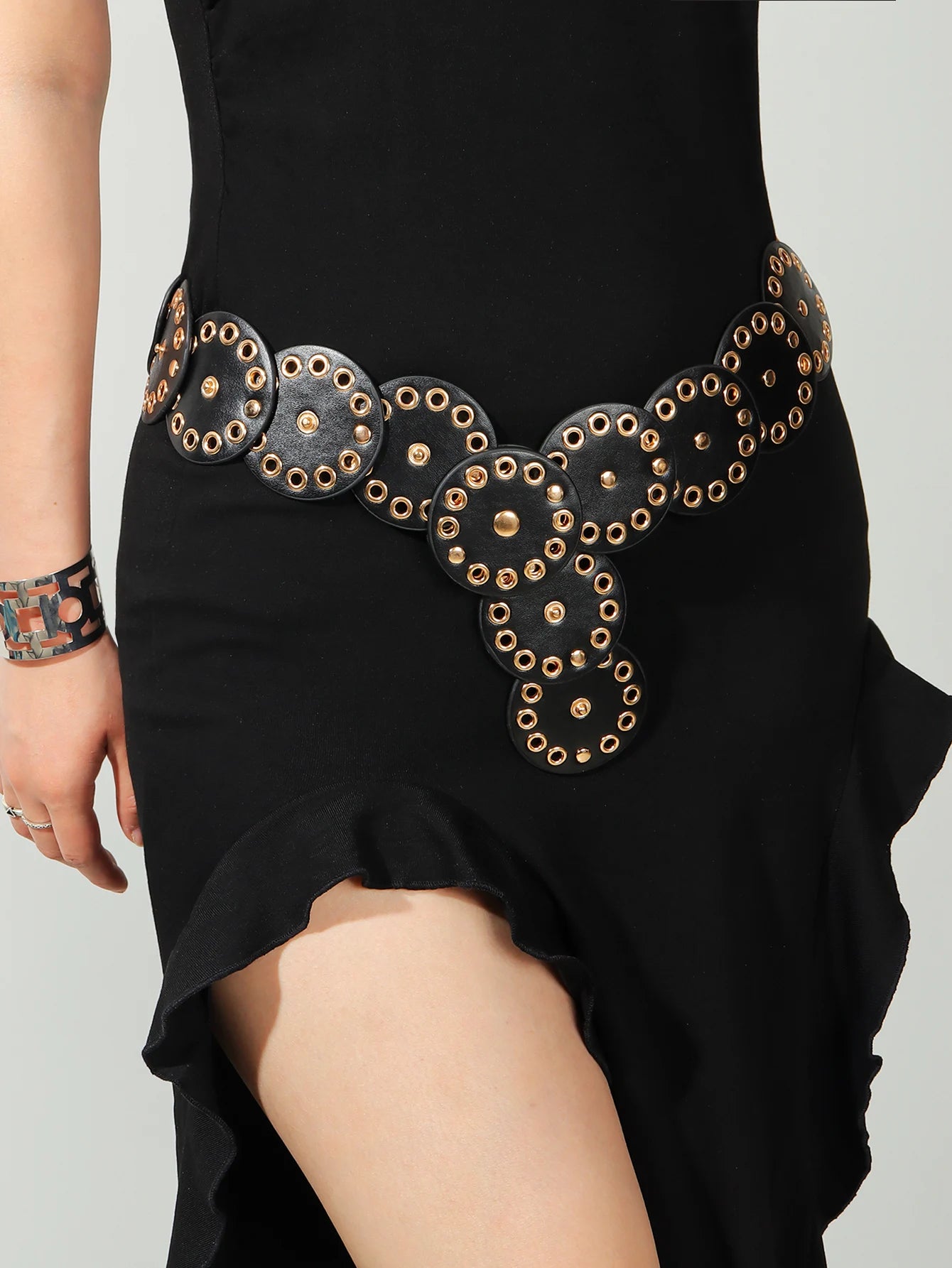 Cinto Western Boho com Rebite