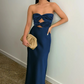 Vestido Longo de Cetim