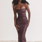 Vestido Midi de Couro