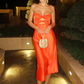 Vestido Longo de Cetim