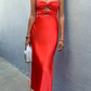 Vestido Longo de Cetim