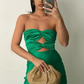 Vestido Longo de Cetim