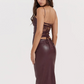 Vestido Midi de Couro