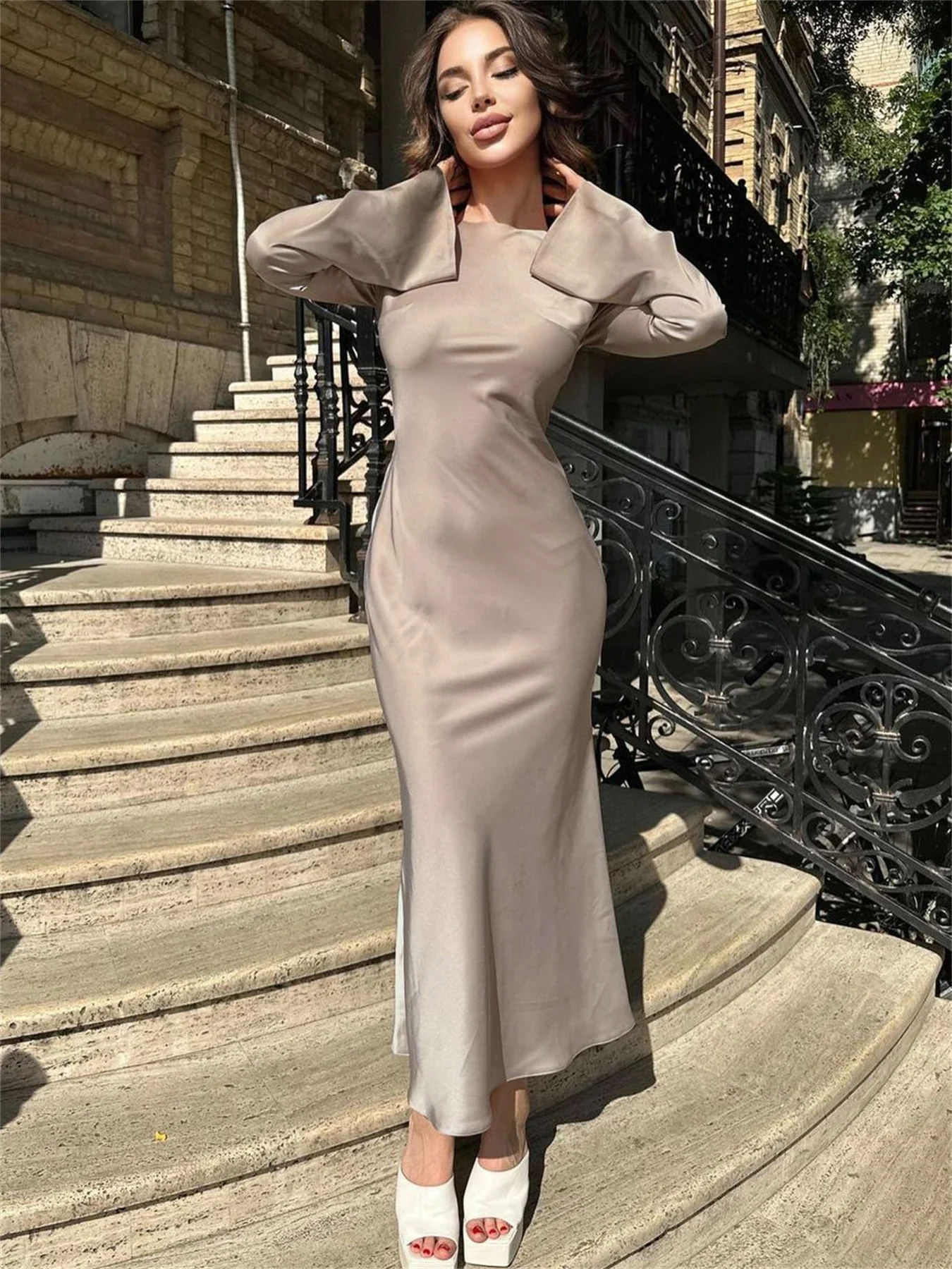 Vestido Maxi Cetim