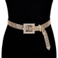 Cinto Corrente Strass Dourado