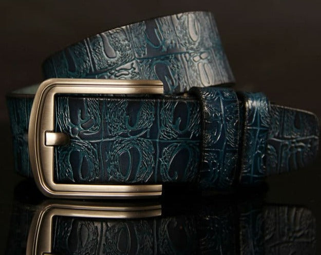 Cinto Country Masculino Couro Legítimo Modelo Rachado