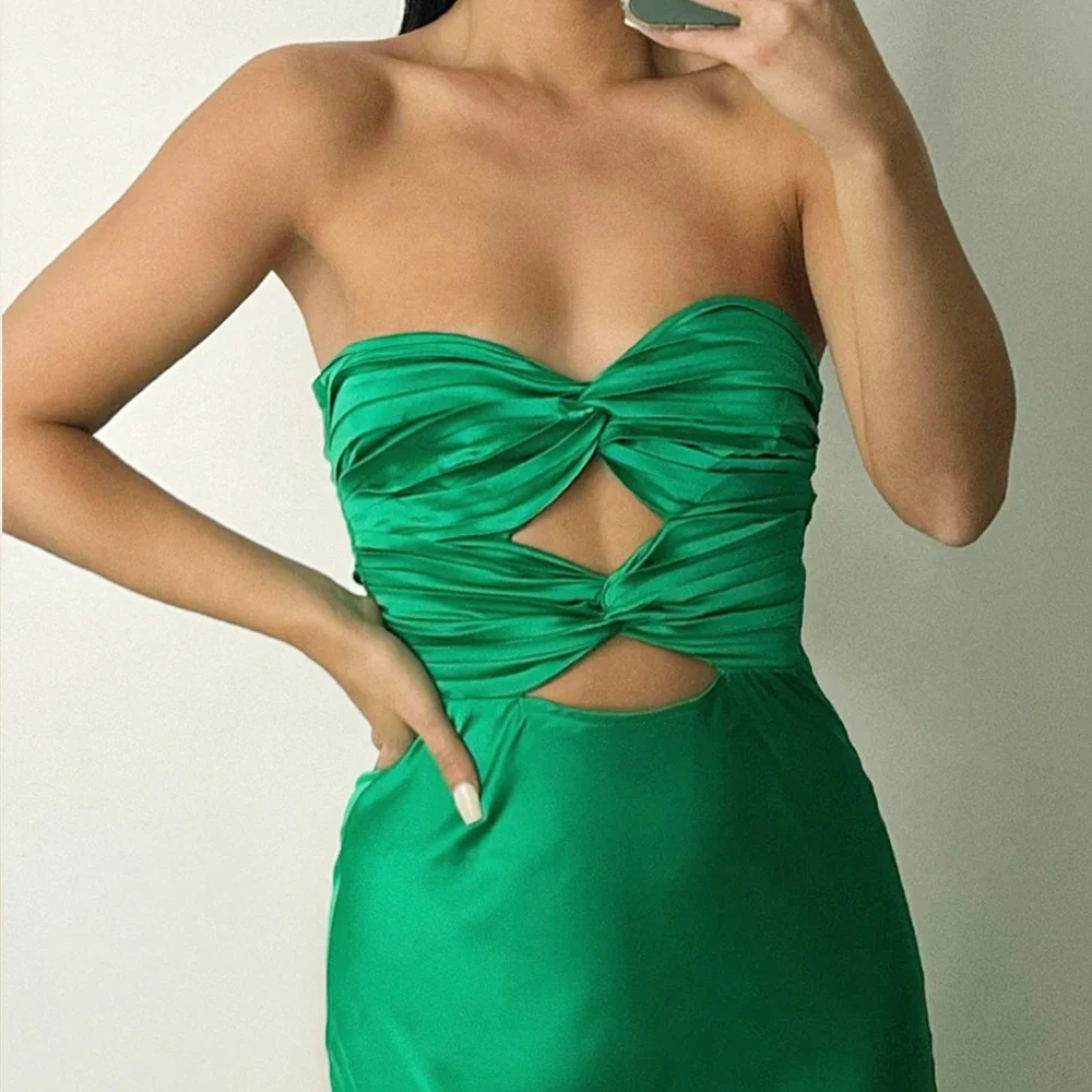 Vestido Longo de Cetim