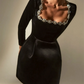Vestido Curto de Veludo