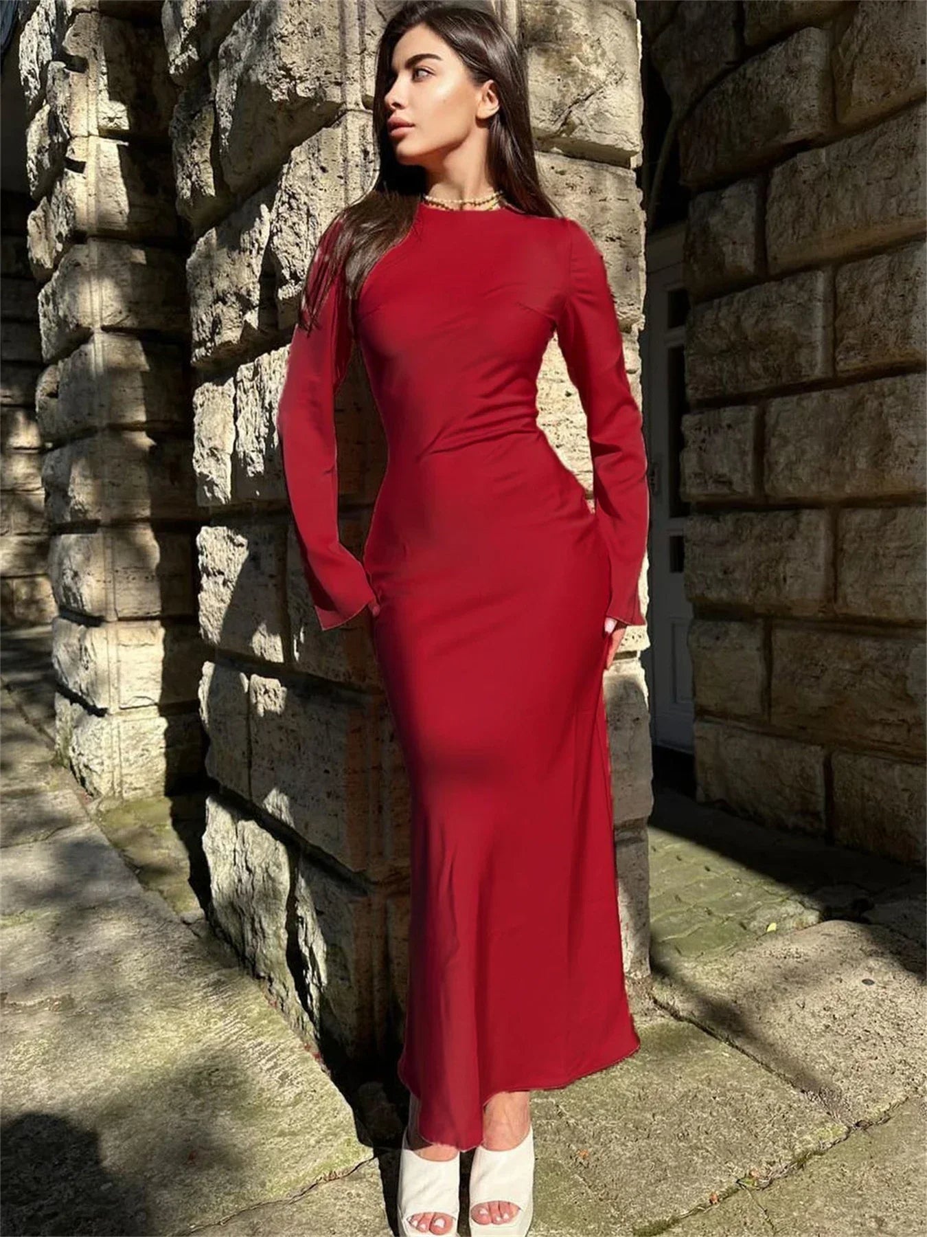 Vestido Maxi Cetim