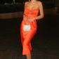 Vestido Longo de Cetim