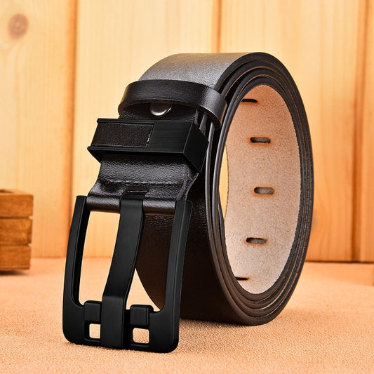 Cinto Masculino Vintage de Couro Preto 
