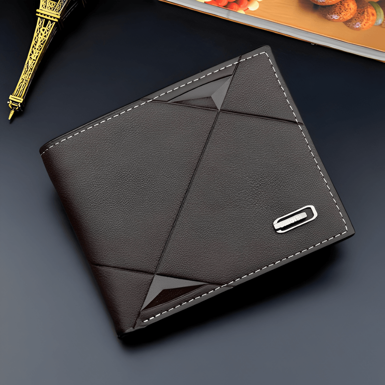 Carteira Bifold De Couro