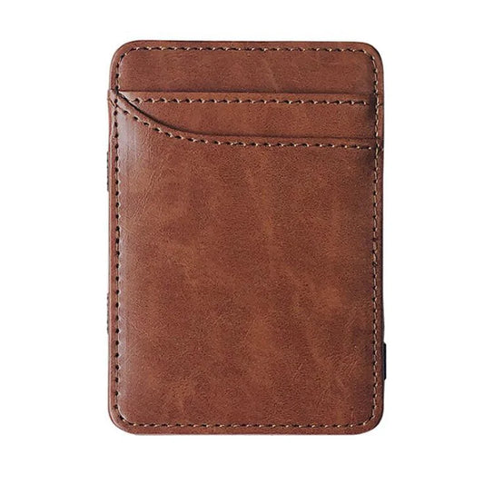 Carteira Mágica de Couro Masculina Slim