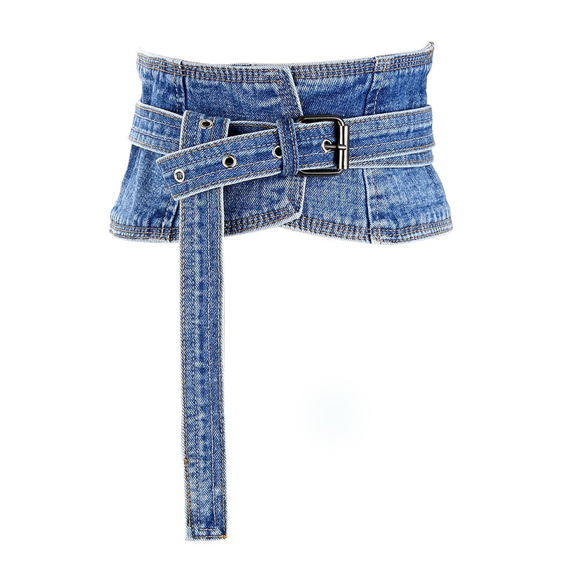 Cinto Corset Jeans Y2K Punk