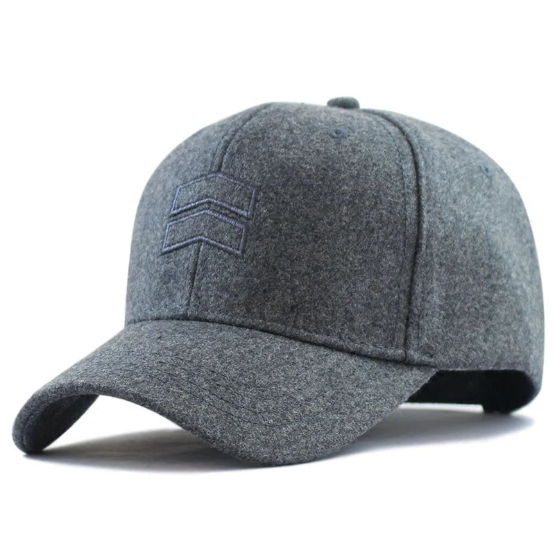 Boné de Lã Masculino Plus Size para Inverno