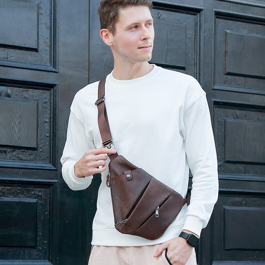 Bolsa Elegante transversal de Couro