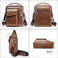 Bolsa Transversal de Couro Masculina