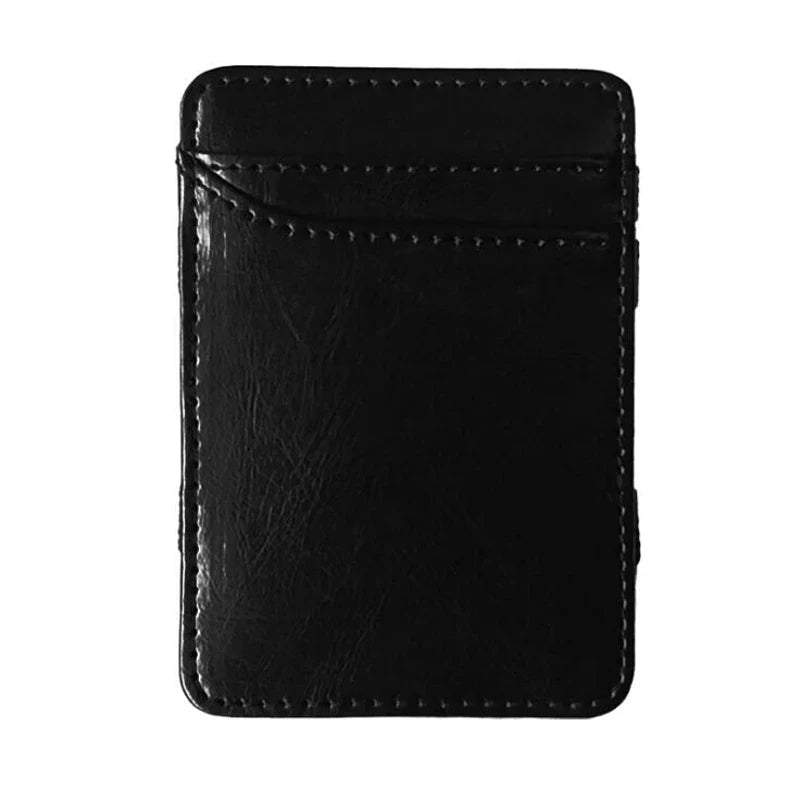 Carteira Mágica de Couro Masculina Slim