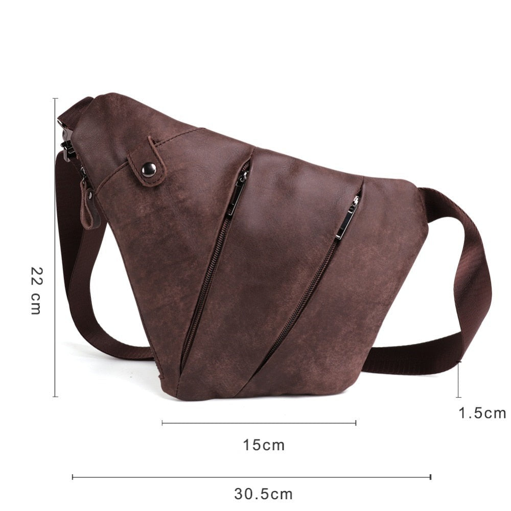 Bolsa Elegante transversal de Couro