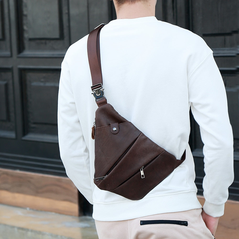 Bolsa Elegante transversal de Couro