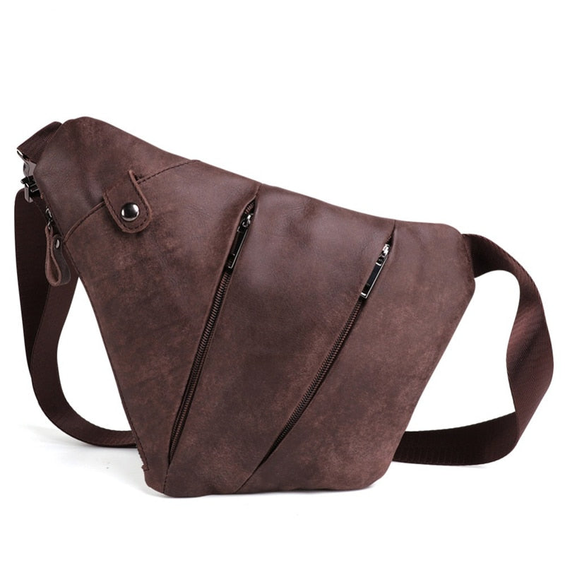 Bolsa Elegante transversal de Couro