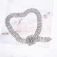 Cinto Feminino Corrente Strass Brilhante Prata