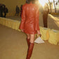 Vestido Curto de Couro