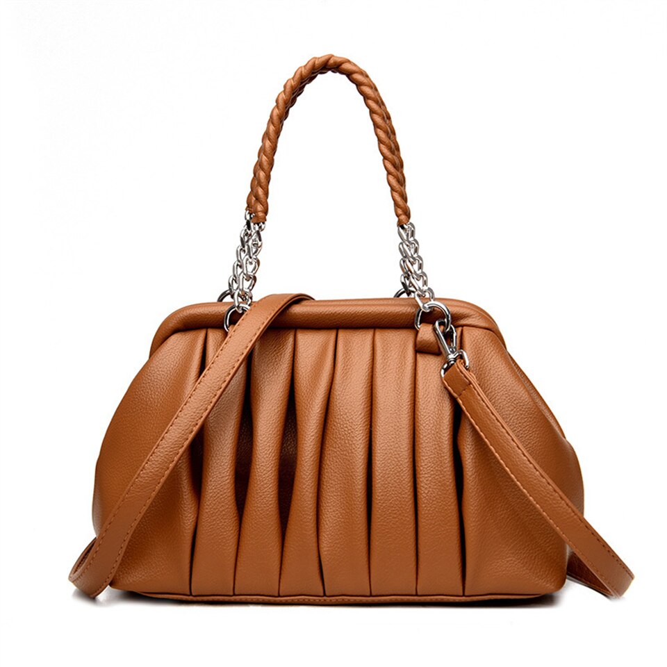  Bolsa de Ombro Feminina em Couro
