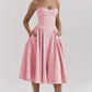 Vestido Longo Corset Retro  