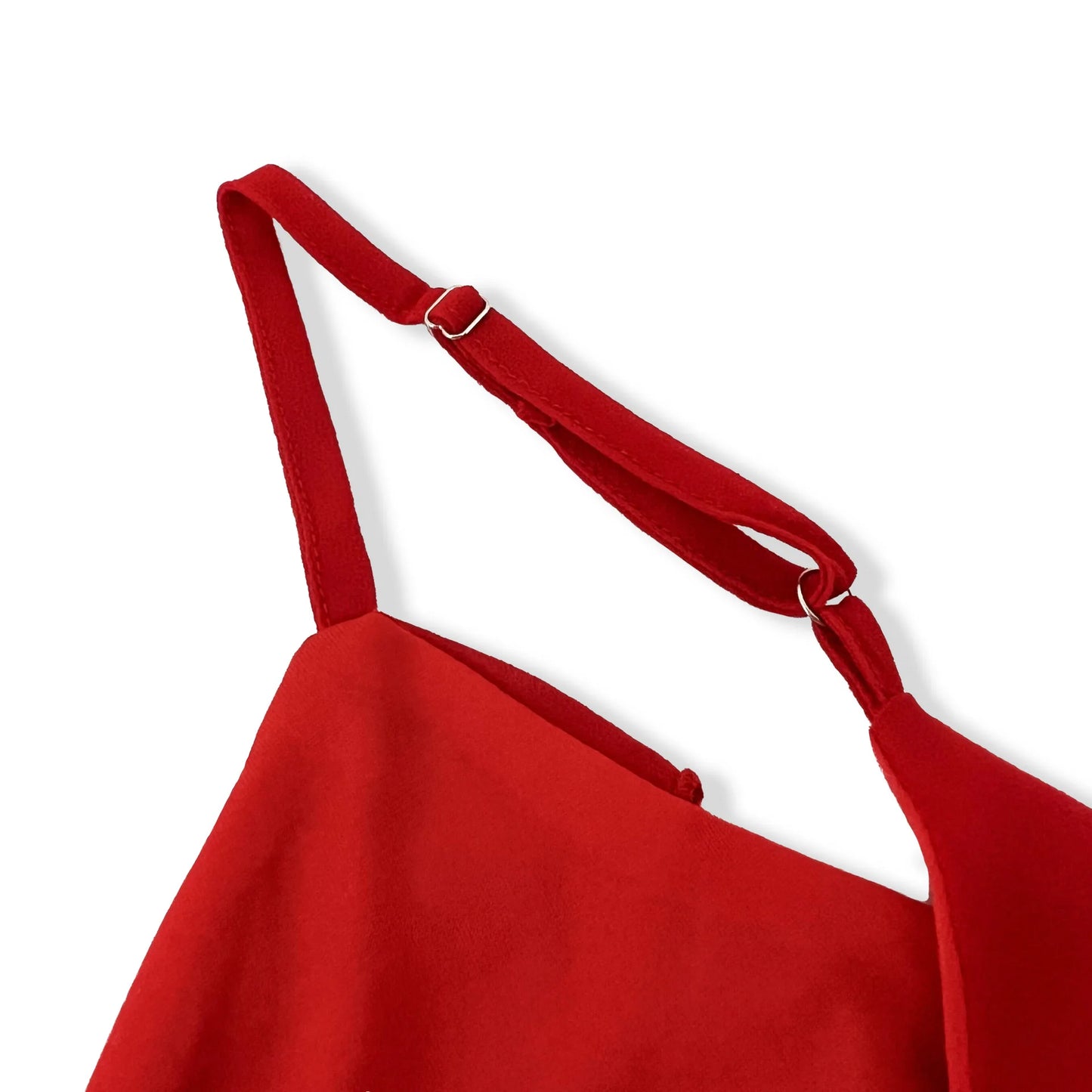 Vestido Longo no Chiffon com Babados