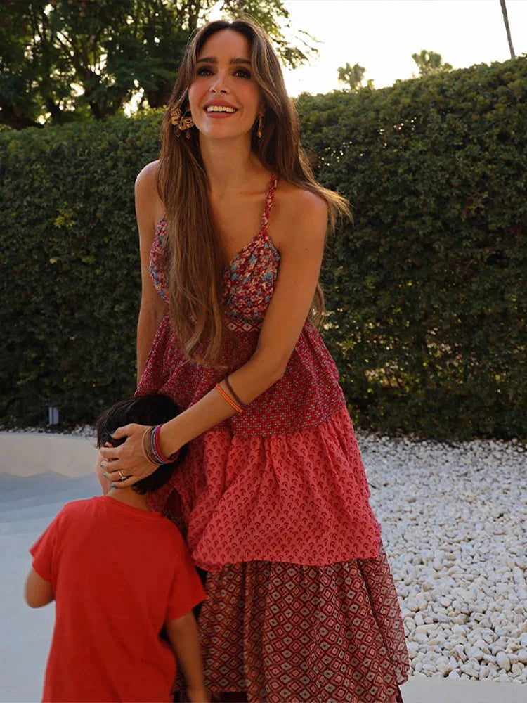  Vestido Longo com Babados