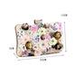  Clutch Flor e Strass