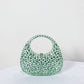 Bolsa Meia Lua Transparente Strass