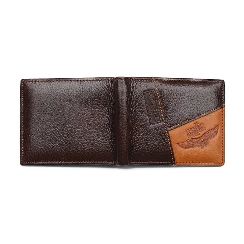 Carteira Masculina de Couro Genuíno com Zíper