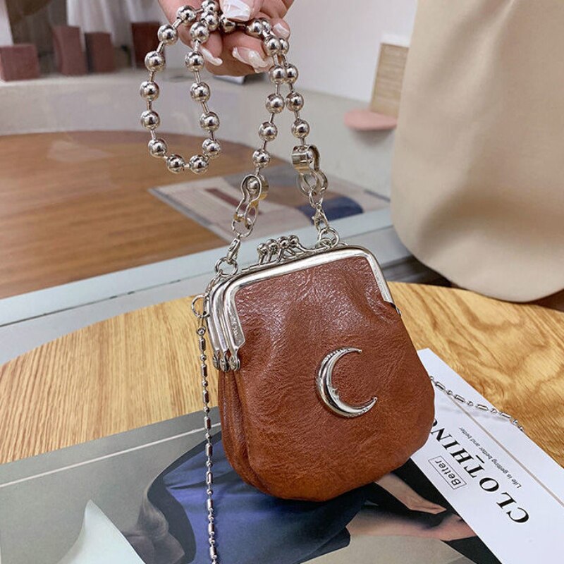 Mini Bag Moedas Marrom