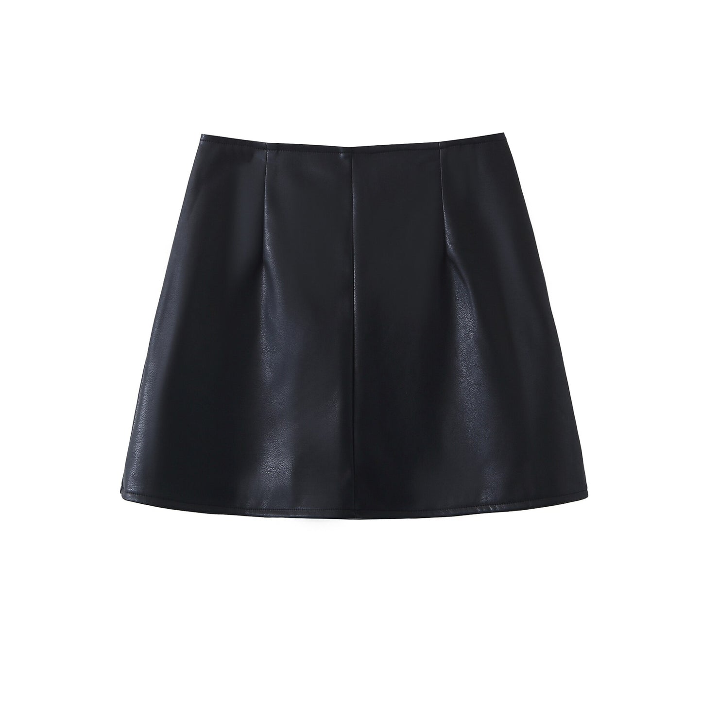 Blazer Cropped e Mini Saia Couro