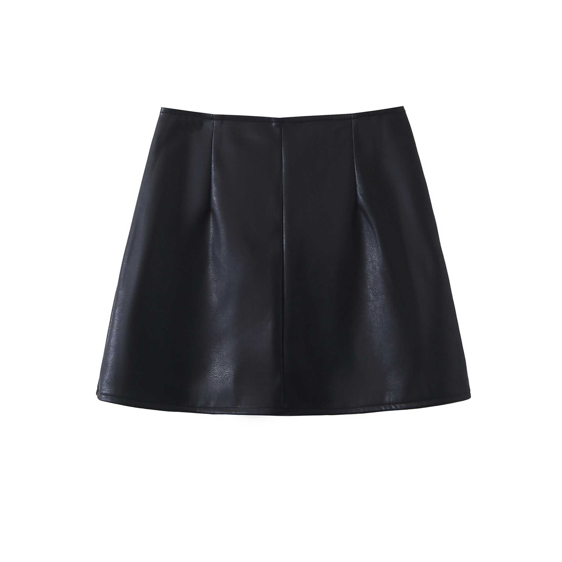 Blazer Cropped e Mini Saia Couro