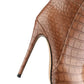 Pointed Toe Stiletto Boots for Women, Snake Pattern Sleeve, Long Tube Shoes, European and American Fashion, Winter
