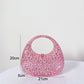 Bolsa Meia Lua Transparente Strass