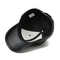 Boné de Couro Preto Masculino Estilo Hip Hop