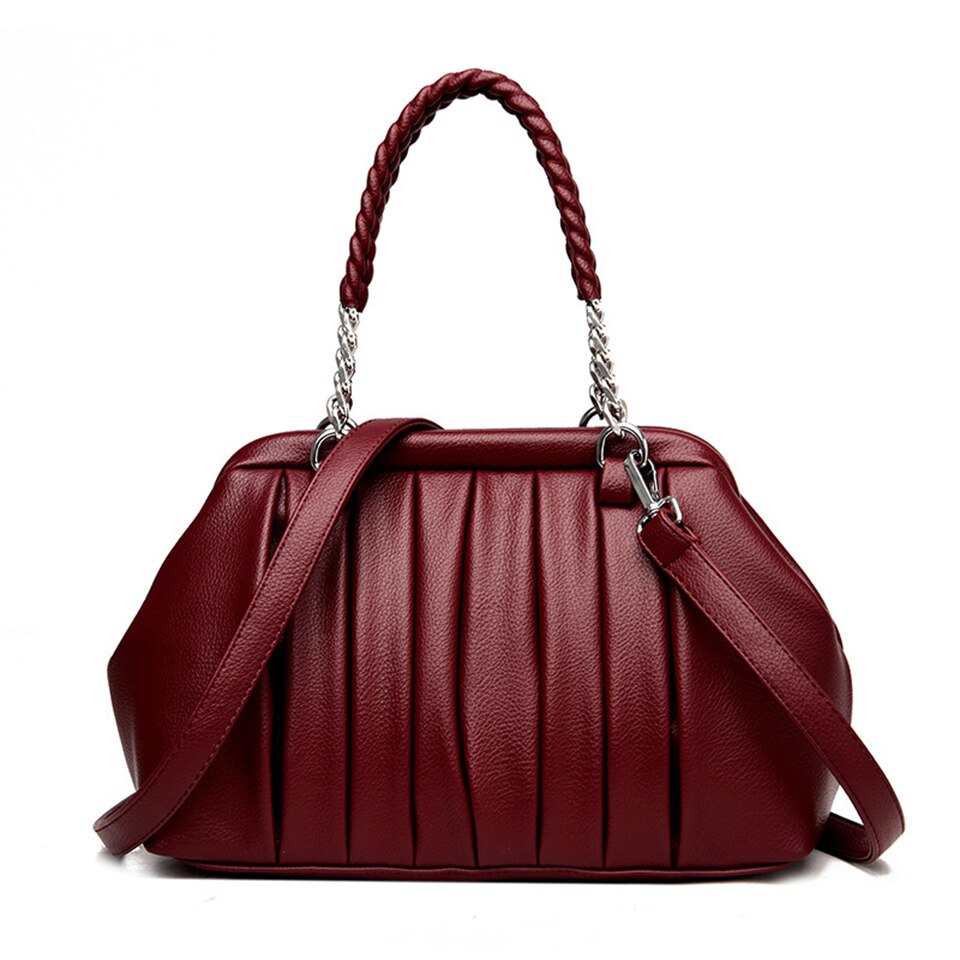 Bolsa de Ombro Feminina em Couro