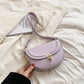 Bolsa de Ombro de Couro Lilas