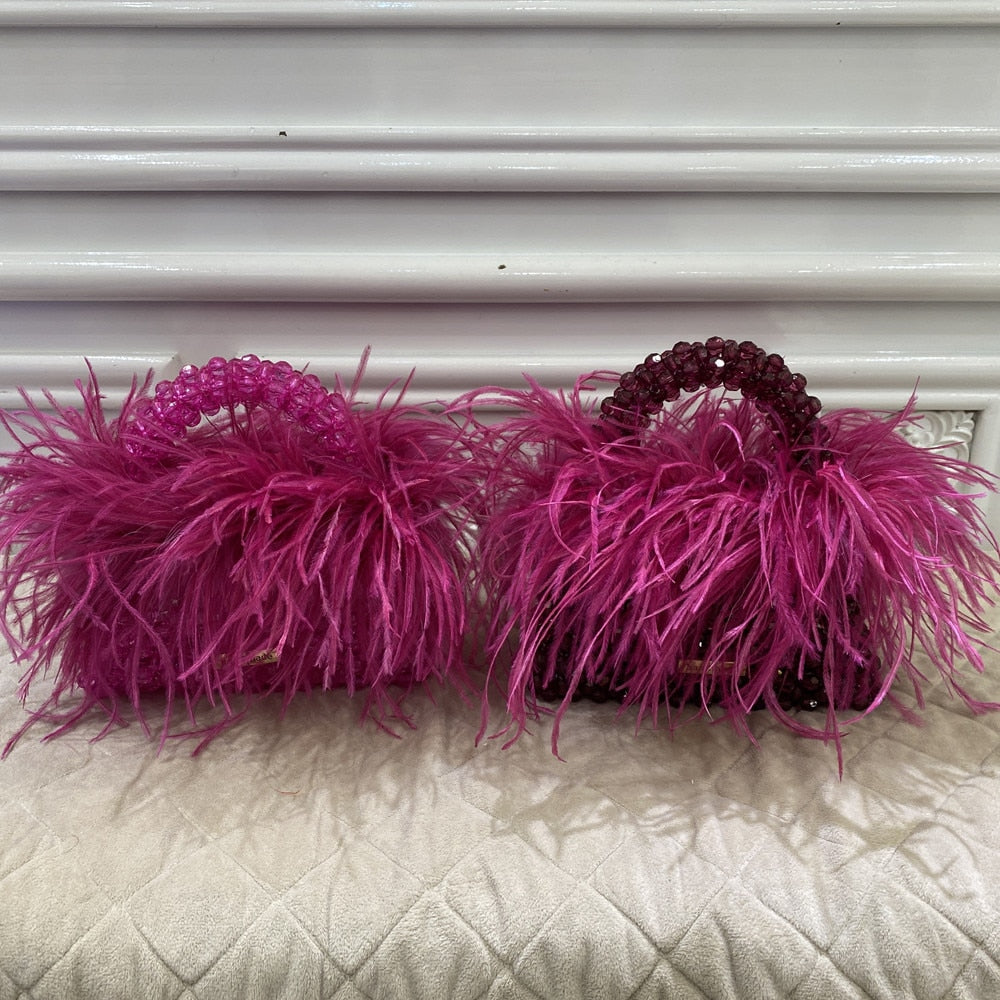  Bolsa Miçangas e Plumas