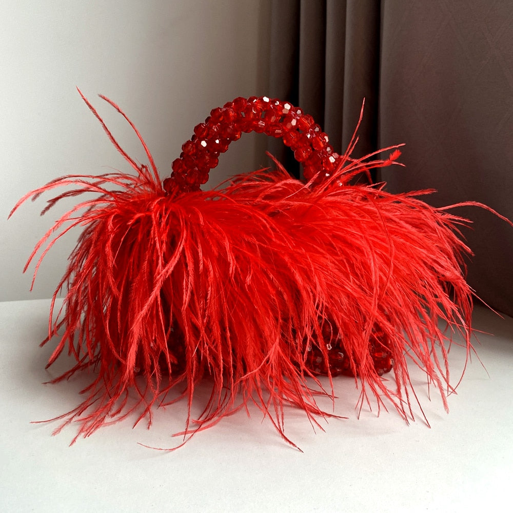  Bolsa Miçangas e Plumas