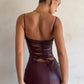 Vestido Midi de Couro