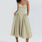 Vestido Longo Corset Retro 