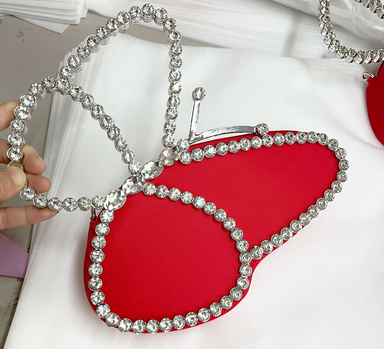 Bolsa Borboleta Strass