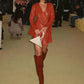 Vestido Curto de Couro
