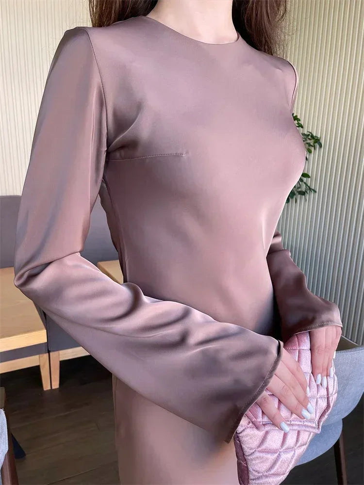 Vestido Maxi Cetim