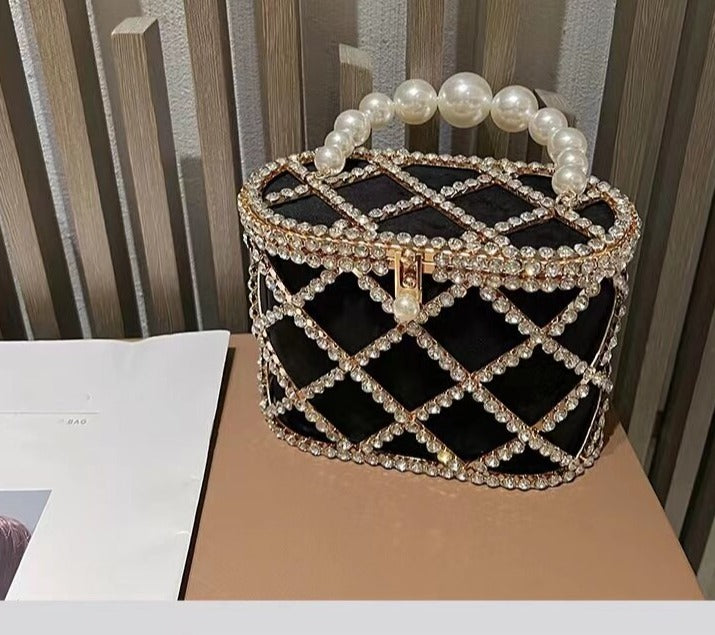 Bolsa de Balde Strass e Perola